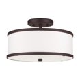 thumbnail image 4 of Livex Lighting 62627-07 Transitional Two Light Ceiling Mount from Park Ridge Collection in Bronze/Dark Finish, 4 of 4