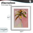 thumbnail image 4 of Stupell Industries Contemporary Pink Palm Summer Oasis Gray Framed Print Under Glass, 13 x 16, by The Prints Vibe, 4 of 8