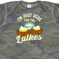 thumbnail image 4 of Inktastic Hanukkah Funny Here for Latkes Boys or Girls Baby Bodysuit, 4 of 5