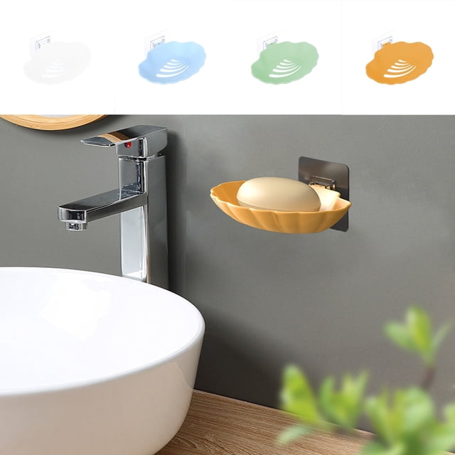 Xihbxyly Jabonera de Baño con Elegante Diseño de Estampado Europeo, Tapa con Drenaje, Práctica y Duradera, Ideal para El Hogar o para Viajar, Antideslizante y Fácil de Limpiar, Tamaño 14 X 11 X 6 Cm.