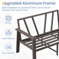 thumbnail image 6 of UDPATIO Aluminum Patio Furniture Set, Contemporary Outdoor Couch Set, Aluminum Patio Conversation Set, Gray, 6 of 10
