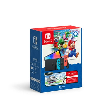 Nintendo Switch - OLED Model with Super Mario Bros Wonder Bundle
