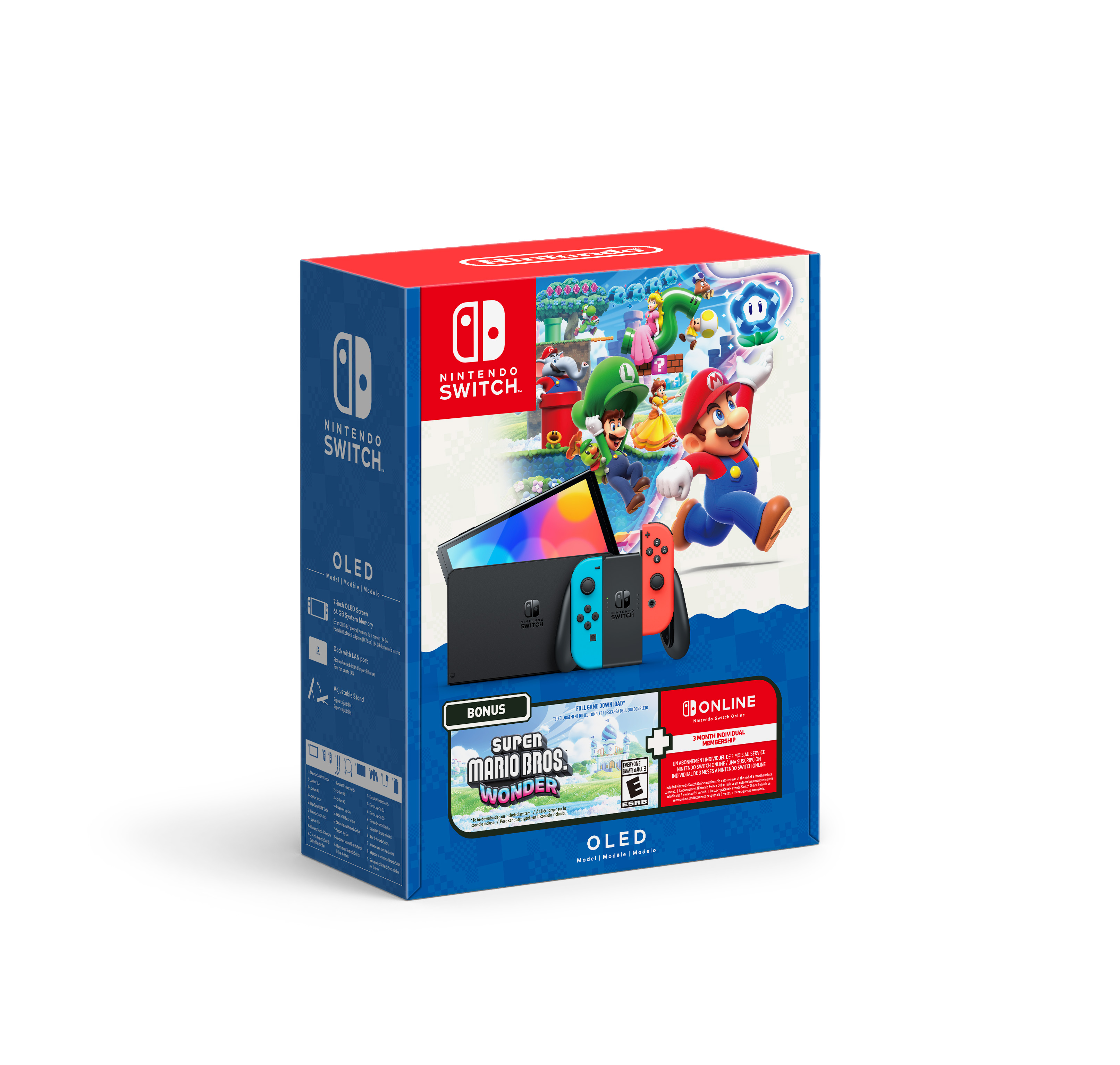 Nintendo Switch - OLED Model with Super Mario Bros Wonder Bundle
