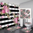 thumbnail image 2 of 50% Off! 3D Digital Printing Shower Curtain 4 Pieces For Home / Hotel / Party Decoration 180 * 180cm, 2 of 6