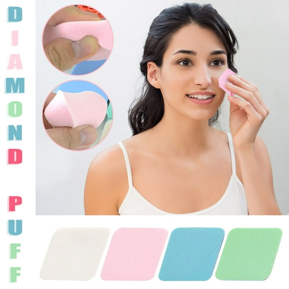 Paquete de 4 Puff Face Wmkox8yii esponja maquillaje diamante FJKAFA2317