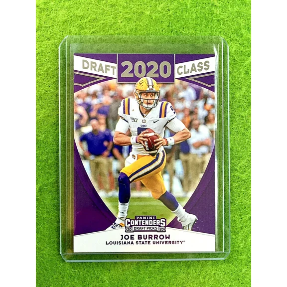 JOE BURROW ROOKIE CARD LSU 2020 Panini Contenders Joe Burrow BENGALS