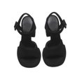 thumbnail image 2 of Pink Women's Thick Heel Ankle Strap High Heels Fish Mouth Sandals, 2 of 3