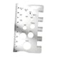 thumbnail image 1 of Identificador de tornillos, comprobador de roscas de tuercas y pernos, tabla de tamaños de tornillos de plomero, regla, herramienta de medición, 1 of 9