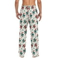 thumbnail image 3 of joogoo Men's Pajama Pants Christmas Candy Cane Bows Soft Long Sleep Lounge Pjs Bottoms S, 3 of 7