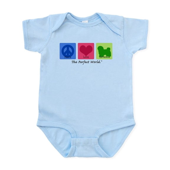 CafePress - Peace Love Havanese Infant Bodysuit - Baby Light Bodysuit, Size Newborn - 24 Months