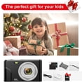 thumbnail image 7 of Digital Camera,FHD 1080P 48MP 16X Digital Zoom,Beginner's Camera,Compact Mini Camera with 2 Batteries,32GB SD Card-Black, 7 of 7