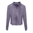thumbnail image 3 of Riforla Women's High Elastic Quick Drying Breathable Tight Yoga Top Women Shirts Short Sleeve Casual Work Out Shirts Women Purple M, 3 of 3