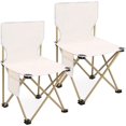 thumbnail image 1 of Sillas de Camping Plegables, Silla Plegable Portatil Ideales para Pescar, Acampar y la Playa, Juego de 2 (Blanco), 1 of 4