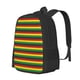 thumbnail image 1 of Balery Music Colors 1 Mochila para hombre y mujer - Tela Oxford 600D resistente - Gran capacidad, resistente al agua, ideal para la escuela, viajes y senderismo, 1 of 6