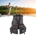 thumbnail image 4 of Gilet de Pêche, Gilet de Pêche Extérieur Noir pour Pêcheur, 4 of 8