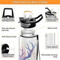 thumbnail image 4 of Deer 32oz Water Bottles with Straw Tritan Leakproof Sports Bottle BPA Free Clear for Fitness Gym Swimming Cycling, 4 of 7