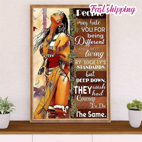 Native American Tribe Native Woman American Indians poster Wall Art Vertical (2) 11 x 17 Inch Poster