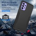 thumbnail image 6 of for Samsung Galaxy A53 5G Case, Dual Layers Shell Hard PC + Soft TPU Back Shell Heavy Duty Military Drop Protection Rugged Shockproof Hybrid Case for Samsung Galaxy A53 5G, Black, 6 of 6
