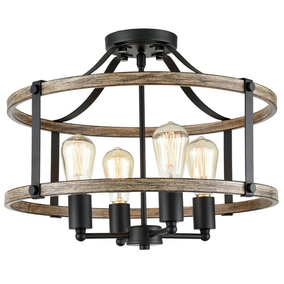 Farmhouse Ceiling Light Fixtures Ceiling Semi Flush Mount Chandelier