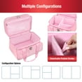 thumbnail image 3 of Bolsa organizadora de accesorios de costura SINGER de doble capa rosa, 3 of 8