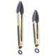 thumbnail image 1 of Pinzas de cocina de acero inoxidable, juego de 2 pinzas resistentes para asar a la parrilla, pinzas para alimentos con bloqueo cepillado y agarre ergonómico, 1 of 5