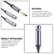 thumbnail image 5 of Injueey Cable de extensión macho a hembra de 6,35mm a 2 de 6,5mm, par de cables de extensión de PC Digital, conector profesional, Cable Cables de audio/vídeo, 5 of 6