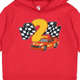 thumbnail image 3 of Inktastic Number Two Race Car Toddler Hoodie, 3 of 4