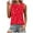 Red, variant on Youyipin Women Summer Tank Tops 2025 Pleated High Neck Tops Loose Fit Flowy Dressy Tunic Sleeveless Shirts Going Out Tops For Women