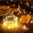thumbnail image 2 of Guirnalda de luces LED de 1/2/3/5/10/20 m con cable de cobre y pilas para dormitorio, jardín, fiesta, boda, decoración navideña, 2 of 5