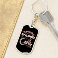 thumbnail image 6 of I Love My Plumber Swivel Keychain Dog Tag Stainless Steel or 18k Gold, 6 of 10