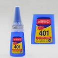 thumbnail image 6 of Super Glue Dries Instantly, 401 Strong Instant Adhesive Bond Transparent All-Purpose Universal for Plastic Wood Metal Rubber Leather Manicure DIY Crafts（20g/0.7oz）, 6 of 8