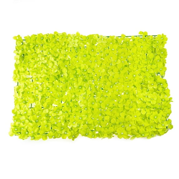 Artificial Silk Hydrangea Backdrop Mat, Green, 24-Inch