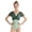 Green, variant on Fake Two-pieces Dance Leotards for Women Nylon Short Sleeves Ballet Costumes