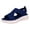 Blue, variant on Walking Sandals for Women Lightweight Open Toe Slip on Summer Mesh Sneakers Comfy Cushioned Orthopedic Shoes Black Size 7