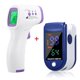 thumbnail image 1 of Oxímetro de pulso Digital portátil para dedo, Monitor de frecuencia cardíaca Spo2 PR, medidor de saturación de oxígeno en sangre, termómetro corporal, 1 of 4