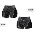 thumbnail image 5 of Picia Geometric Lines Dog Art Printed Workout Shorts for Women Seamless Scrunch Butt Lifting High Waisted Yoga Gym Booty Running Moisture-wicking Short Pants-XX-Large, 5 of 9