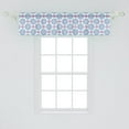 thumbnail image 2 of Ambesonne Oriental Valance Pack of 2, Colorful Mandalas Images, 54"X12", Blue Fuchsia, 2 of 3