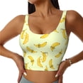 thumbnail image 2 of Lsque Bananas Printed Women'S Sports Bra, Compression, Moisture Wicking, High-Impact Sports Bra For Women,Supportive sports bra-Medium, 2 of 9