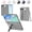 Gray, variant on Kryonix for iPhone Duo Case with Stylus Pen Holder & Hinge Protection,Built-in Silicone Wristband with Hidden Kickstand,Front Screen Glass Protector,Slim Fit, Full Coverage for Men Women,Gray
