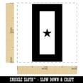 thumbnail image 2 of Blue Gold 1 Star Military Service Flag Self-Inking Rubber Stamp Ink Stamper - Fuchsia Ink - Small 1 Inch, 2 of 7