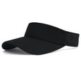 thumbnail image 2 of Trgacdwlo Sun Visor Hat Sports Adjustable Long Brim Breathable Lightweight UV Protection Sun Hat for Men Women Outdoors Black, 2 of 4