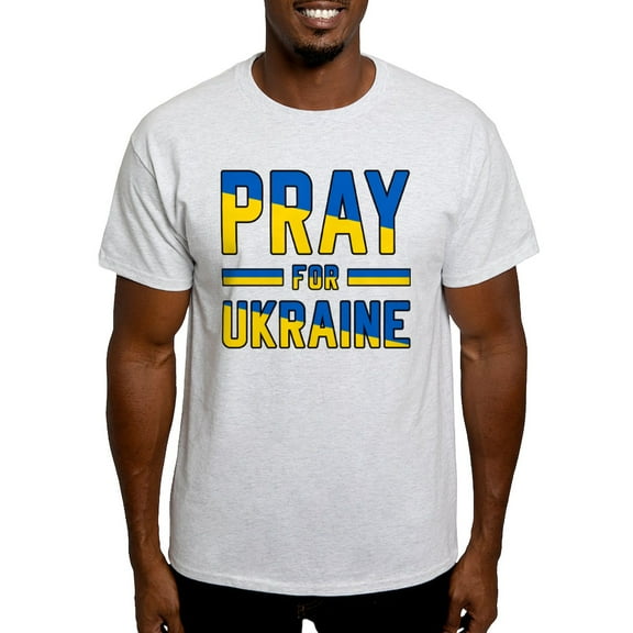 CafePress - Pray For Ukraine T Shirt - Men's Classic Graphic T-Shirt