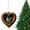 E, variant on Luysn Heart-Shaped Animal Christmas Ornament for Christmas Tree,2D Flat Acrylic Forest Animal Hanging Woodland Pendant for Xmas Tree Decor, Animals Lovers Gift Home Party Decor Ornaments (1Pc/3Inch)