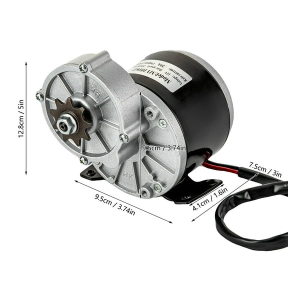 High Power 12V 250W Gear Reduction DC Motor for E-Bike Scooter ATV