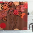 thumbnail image 1 of Ambesonne Dandelion Shower Curtain, Floral Line Stalks, 69"Wx84"L, Multicolor, 1 of 3