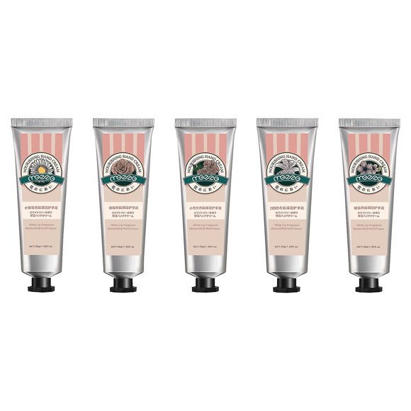 Crema de manos HUOGUO Plant Essence hidratante 30 ml x5