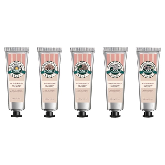 Crema de manos HUOGUO Plant Essence hidratante 30 ml x5