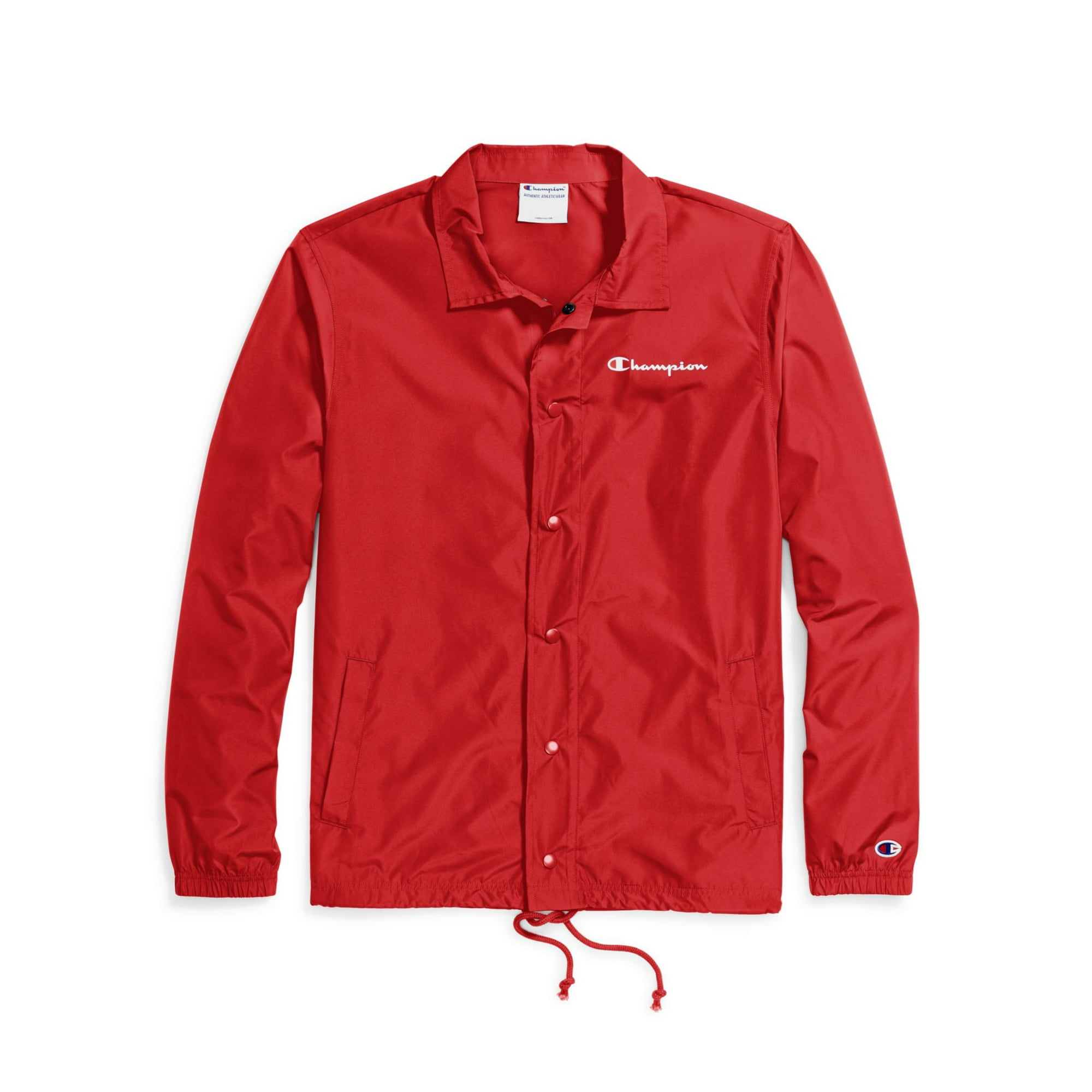 Champion Mens Classic Coaches Jacket, S, Scarlet | Walmart Canada