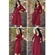 thumbnail image 2 of Vestido OUGES para mujer, cuello en V, cuello en V, casual, de trabajo, con bolsillos, 2 of 6