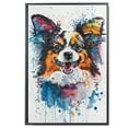 thumbnail image 2 of Papillon Dog Canvas Wall Art Prints,Watercolor Dog Art Canvas Painting Poster,Pet Canvas Painting Puppy Artwork 8x12 inches, 2 of 6